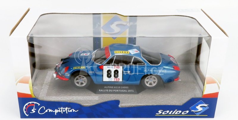 Solido Renault Alpine A110 1600s N 88 Winner Rally Portugal 1971 Jean P.nicolas - J.todt 1:18 Modrá Červená