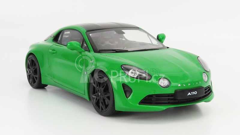 Solido Renault Alpine A110 Pure Coupe 2021 - Black Wheels 1:18 Green Met