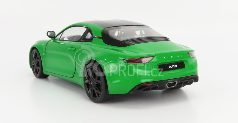 Solido Renault Alpine A110 Pure Coupe 2021 - Black Wheels 1:18 Green Met