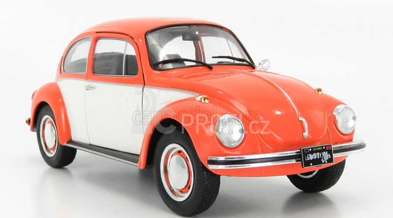 Solido Volkswagen Beetle 1303 1974 1:18 Oranžová Bílá