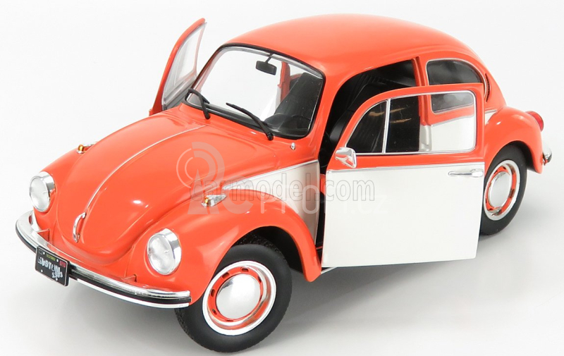 Solido Volkswagen Beetle 1303 1974 1:18 Oranžová Bílá