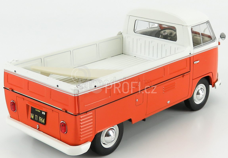 Solido Volkswagen T1 Pick-up Open 1950 1:18 Oranžová Bílá