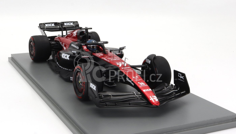 Spark-model Alfa romeo F1  C43 Team Stake N 77 Australian Gp 2023 Valtteri Bottas 1:18 Černá Červená