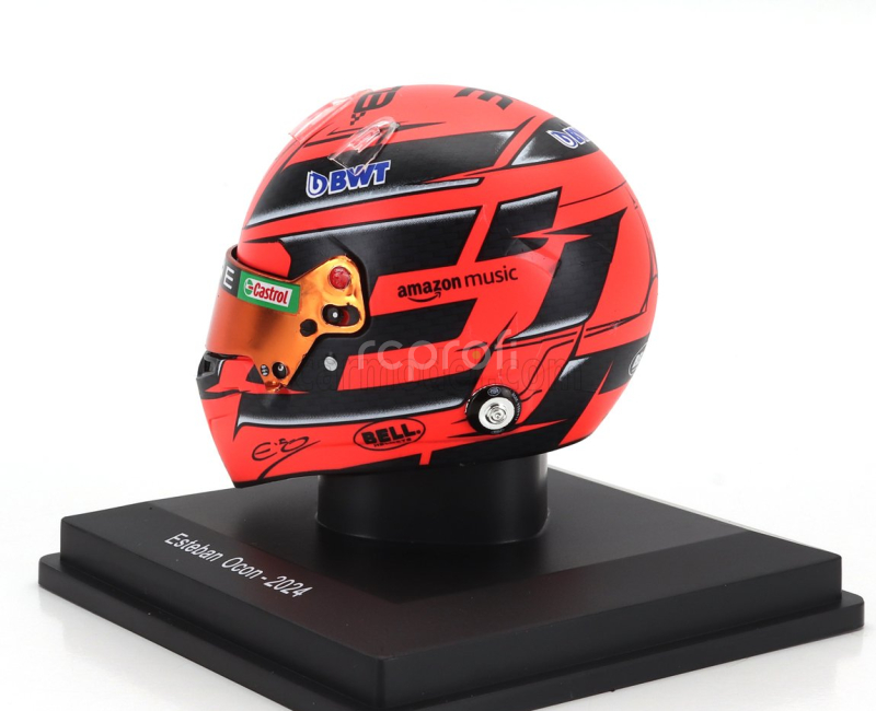 Spark-model Bell helmet Casco Helmet F1 Esteban Ocon Team Bwt Alpine N 31 Season 2024 1:5 Red