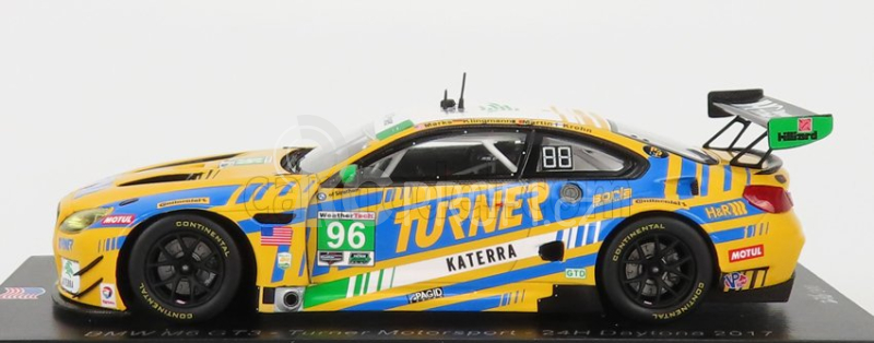 Spark-model BMW 6-series M6 Gt3 Team Turner Motorsport N 96 24h Daytona 2017 M.martin - J.marks - J.klingmann - J.krohn 1:43 Žlutá Modrá