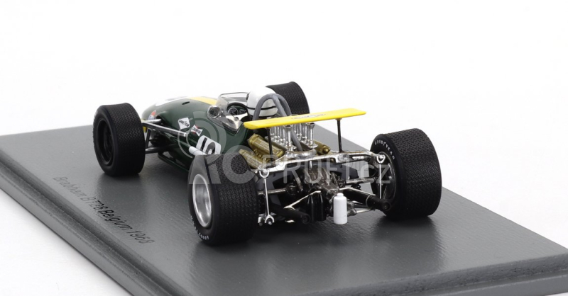 Spark-model Brabham F1  Bt26 N 18 Belgium Gp 1968 Jack Brabham 1:43 Zelená Žlutá