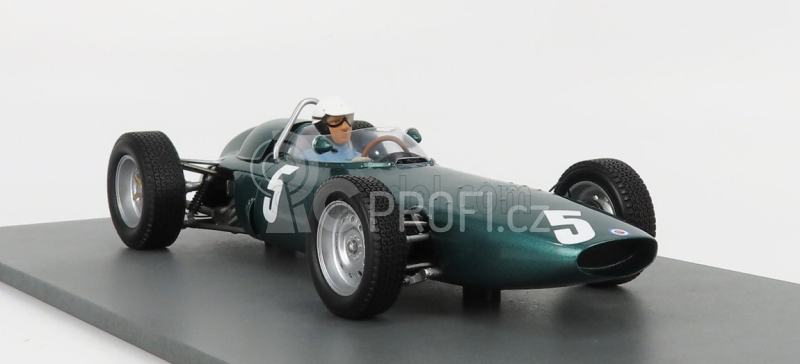 Spark-model BRM F1  N 5 Monaco Gp 1963 R.ginther 1:18 Green Met