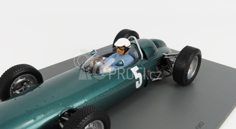 Spark-model BRM F1  N 5 Monaco Gp 1963 R.ginther 1:18 Green Met