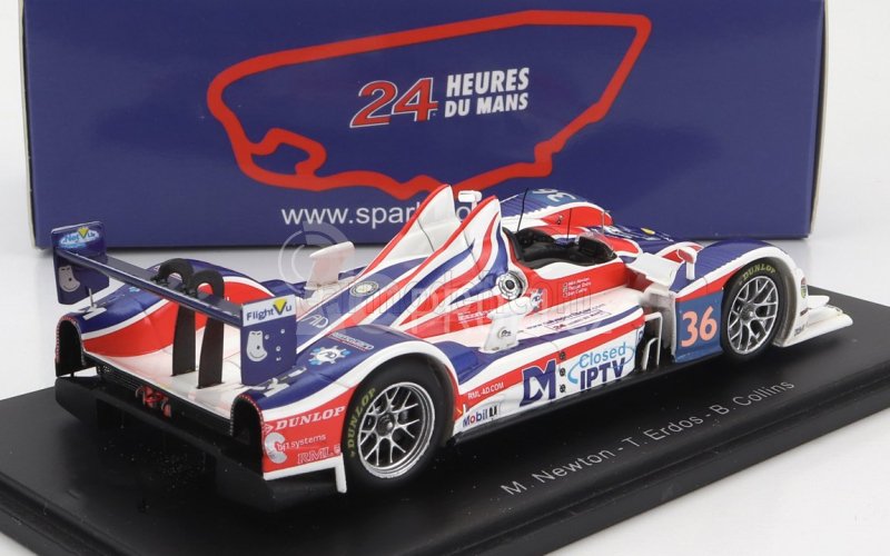 Spark-model HPD Arx 01 D Rml N 36 24h Le Mans 2011 Newton - Erdos - Collins 1:43 Bílá Modrá Červená