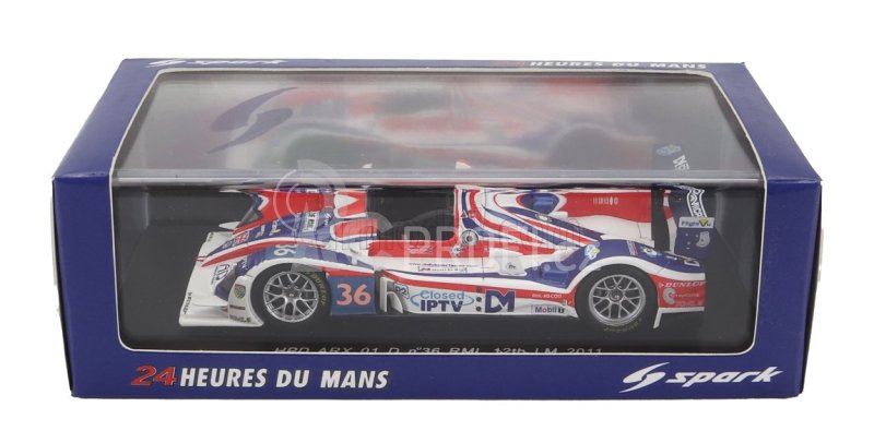 Spark-model HPD Arx 01 D Rml N 36 24h Le Mans 2011 Newton - Erdos - Collins 1:43 Bílá Modrá Červená