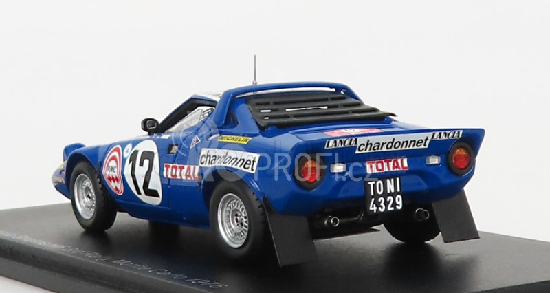 Spark-model Lancia Stratos Hf N 12 3rd Rally Montecarlo 1976 B.darniche -  A.mahe 1:43 Blue