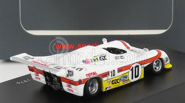 Spark-model Mirage Gr8 3.0l V8 Team Gran Touring Cars Inc. N 10 2nd 24h Le Mans 1976 J.l.lafosse - F.migault 1:87 Bílá Žlutá Červená