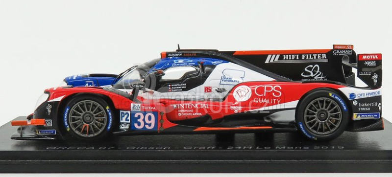 Spark-model Oreca 07 Gibson Gk428 4.2l V8 Team Graff N 39 24h Le Mans 2019 T.gommendy - V.capillaire - J.hirschi 1:43 Modrá Bílá Černá