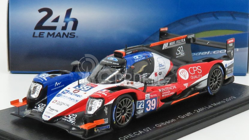 Spark-model Oreca 07 Gibson Gk428 4.2l V8 Team Graff N 39 24h Le Mans 2019 T.gommendy - V.capillaire - J.hirschi 1:43 Modrá Bílá Černá