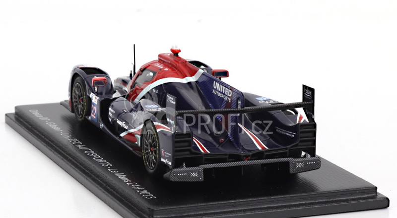 Spark-model Oreca 07 Gibson Gk428 4.2l V8 Team United Autosports N 22 24h Le Mans 2023 F.albuquerque - P.hanson - F.lubin 1:43 Modrá Červená