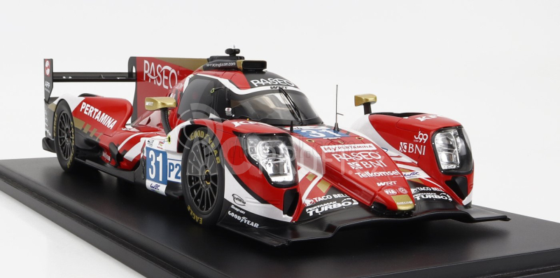 Spark-model Oreca Gibson 07 Gk428 4.2l V8 Team Wrt N 31 24h Le Mans 2022 S.gelael - R.frijns - R.rast - Con Vetrina - With Showcase - Special Box 1:18 Červená Bílá