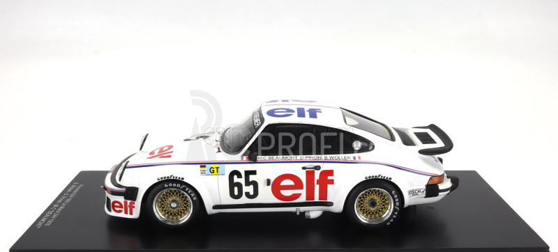 Spark-model Porsche 911 934 Team Porsche Kremer Racing N 65 24h Le Mans 1976 M.c.charmasson - D.pironi - B.wollek 1:18 Bílá