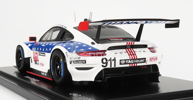 Spark-model Porsche 911 991-2 Rsr Porsche Gt Team N 911 Winner Gtlm Class 12h Sebring Imsa 2020 N.tandy - F.makowiecki - E.bamber 1:18 Bílá Modrá