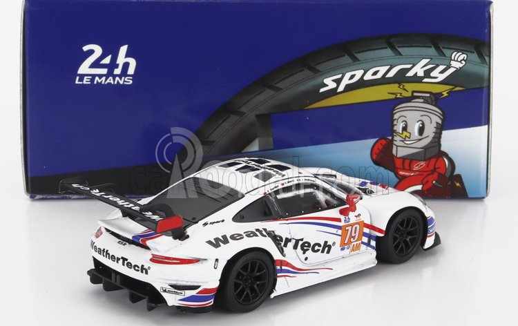 Spark-model Porsche 911 991 Rsr-19 4.2l Team Weathertech Racing N 79 2nd Lmgte Am Class 24h Le Mans 2022 C.macneil - J.andlauer - T.merril 1:64 Bílá