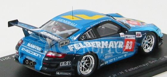 Spark-model Porsche 911 997 Gt3rsr Proton Competition N 63 24h Le Mans 2011 Felbermayr Jr - Felbermayr Senior - Reid 1:43 2 Tóny Modré