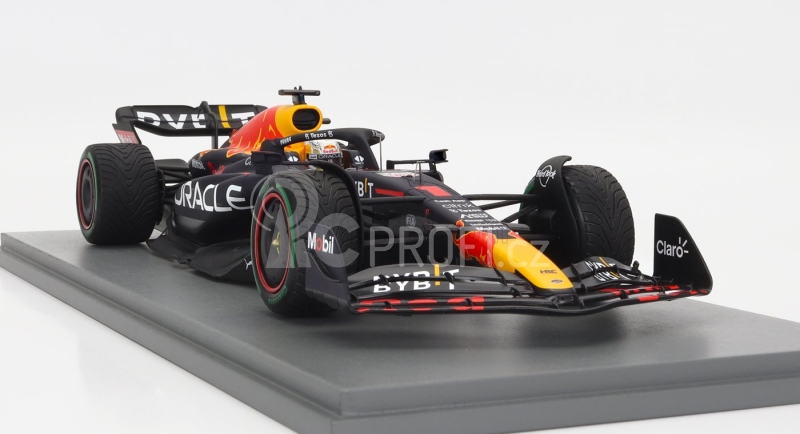 Spark-model Red bull F1  Rb18 Team Oracle Red Bull Racing N 1 Winner Japan Gp With Pit Board World Champion 2022 Max Verstappen 1:18 Matná Modrá Žlutá Červená