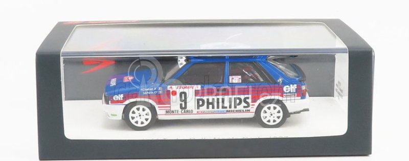 Spark-model Renault R11 Turbo N 9 Rally Montecarlo 1987 F.chatriot - M.perin 1:43 Světle Modrá Bílá Červená