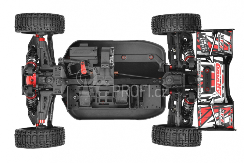 SPARK XB-6 - BUGGY 4WD - ROLLER šasi - bez elektroniky, červená