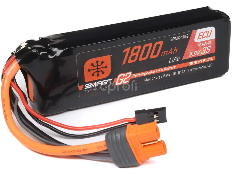 Spektrum Smart G2 ECU LiFe 11.1V 1800mAh Rx 10C IC3