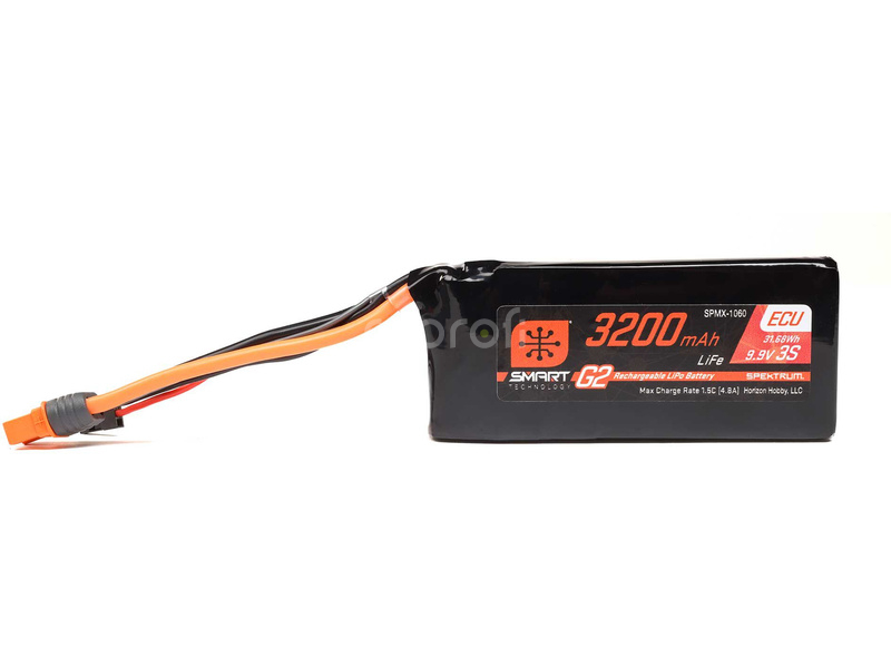 Spektrum Smart G2 ECU LiFe 9.9V 3200mAh Rx 10C IC3