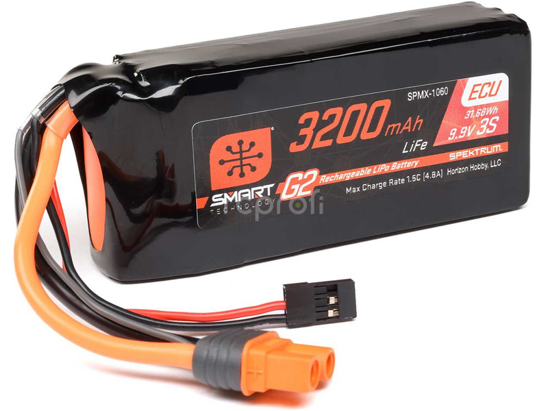 Spektrum Smart G2 ECU LiFe 9.9V 3200mAh Rx 10C IC3