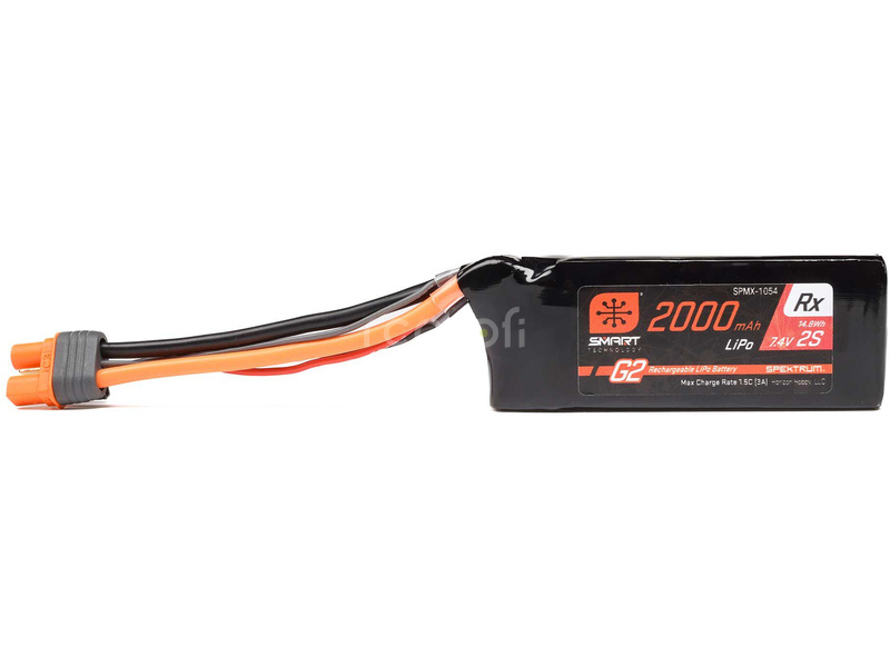 Spektrum Smart G2 LiPo 7.4V 2000mAh Rx 15C IC3