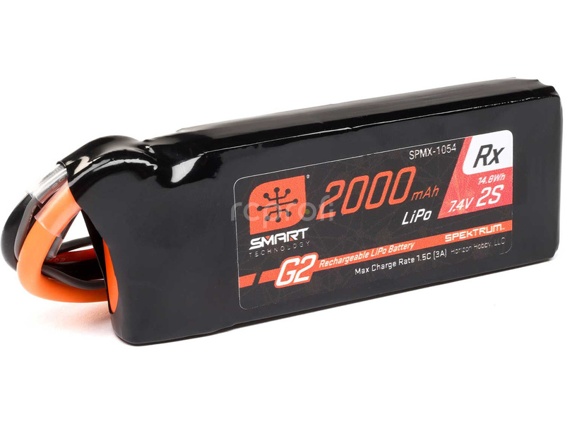 Spektrum Smart G2 LiPo 7.4V 2000mAh Rx 15C IC3