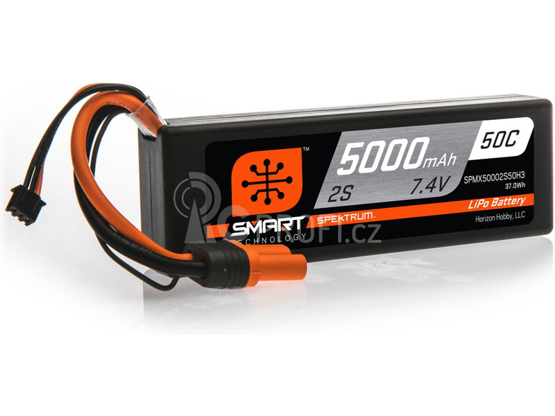 Spektrum Smart LiPo 7.4V 5000mAh 50C HC IC3