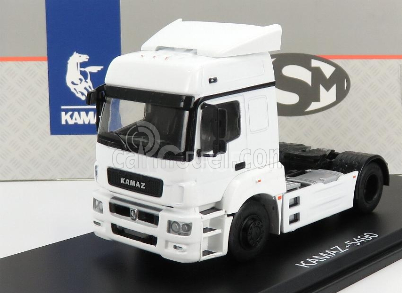 Start scale models Kamaz 5490 Tractor Truck 2-assi 2018 1:43 Bílá