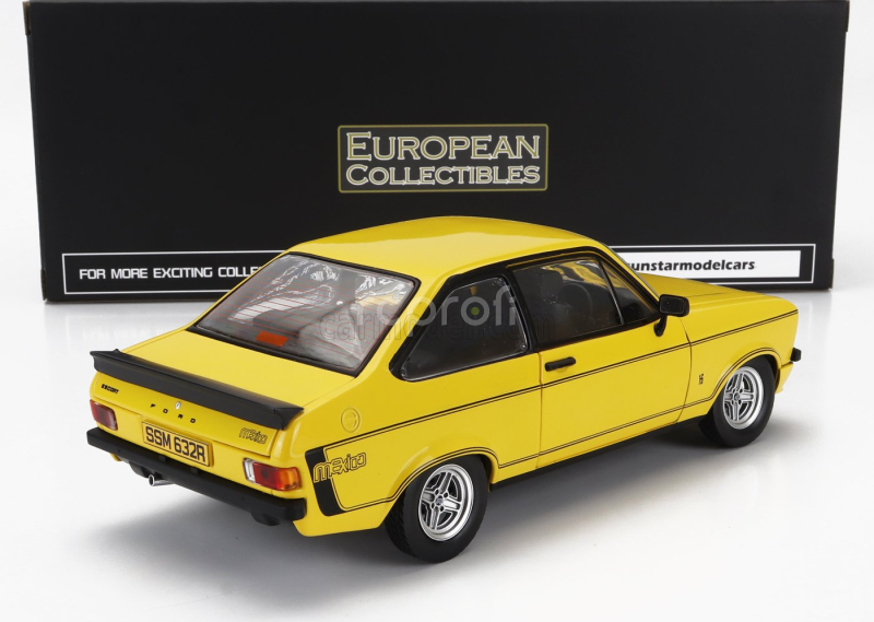 Sun-star Ford england Escort Mkii Rs Mexico Rhd 1976 1:18 Žlutá