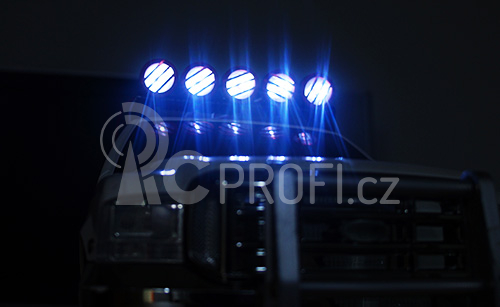 Světelná rampa 5 vč. LED diod 127mm, 7,2V