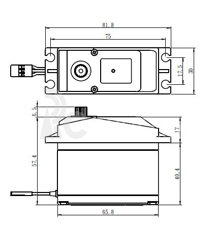 SW-0240MG HiVOLT Digitální servo (35kg-0,15s/60°)