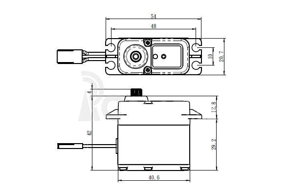 SW-1210SG+ WATERPROOF HiVolt Digitální servo (37kg-0,12s/60°)