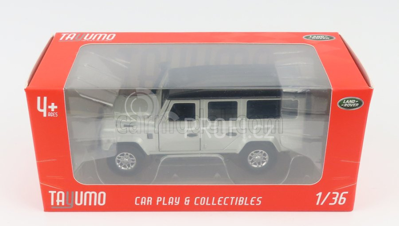 Tayumo Land rover Land Defender 110 Station Wagon 1995 1:36 Stříbrná Černá