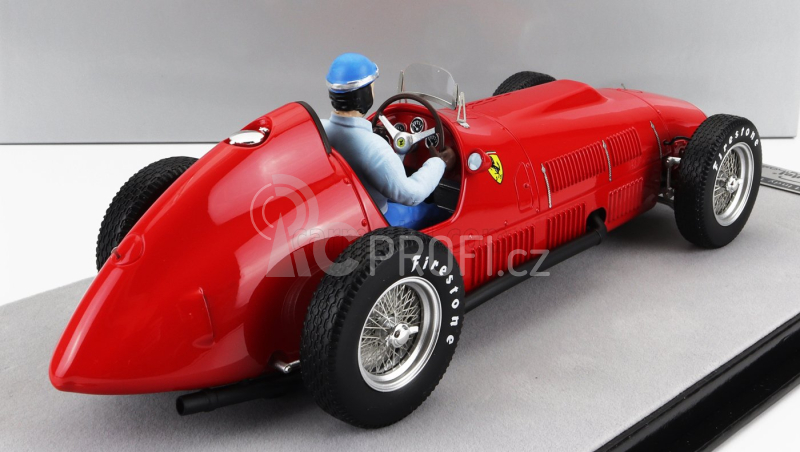 Tecnomodel Ferrari F1  375 Indy N 0 Test Indianapolis Indy 500 (with Pilot Figure) 1952 Alberto Ascari 1:18 Red