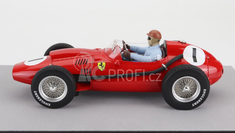 Tecnomodel Ferrari F1  Dino 246 N 1 Winner British Gp (with Pilot Figure) 1958 Peter Collins 1:18 Red