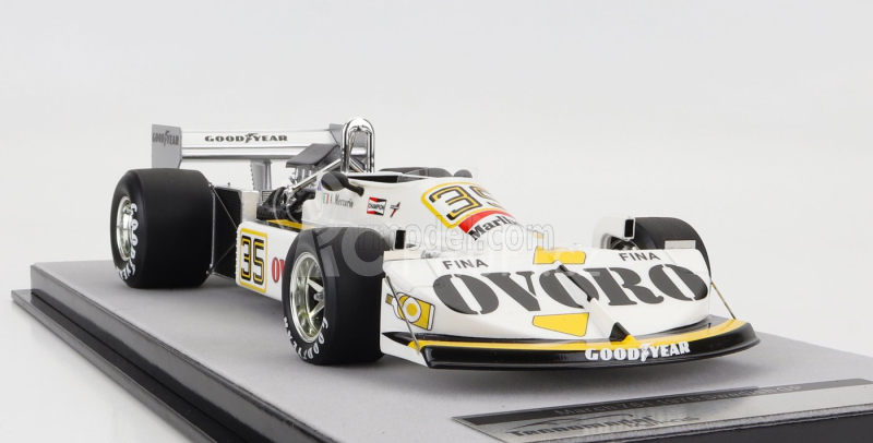 Tecnomodel March F1  761 Ovoro N 35 Sweden Gp 1976 Arturo Merzario 1:18 Bílá Žlutá Černá