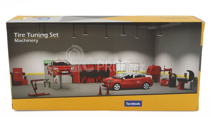 Tiny toys Accessories Set Garage Tire Tuning - Gommista 1:43 Red