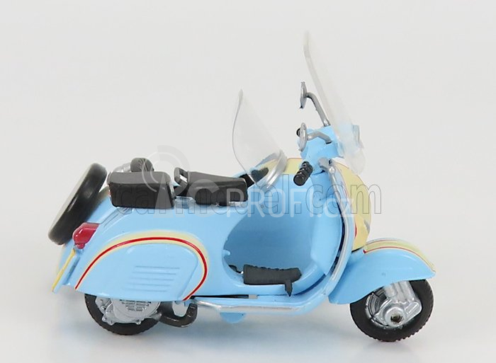 Tiny toys Scooter Sidecar 1:35 Světle Modrá Bílá