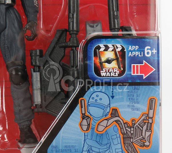 Tomica Star wars Rogue One Imperial Ground Crew Figure Cm. 9.5 1:18 Šedá Černá