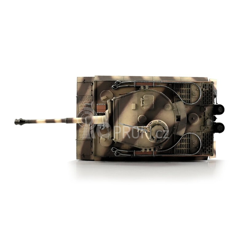 TORRO tank PRO 1/16 RC Tiger I pozdní verze pouštní verze kamufláž - BB - kouř z hlavně