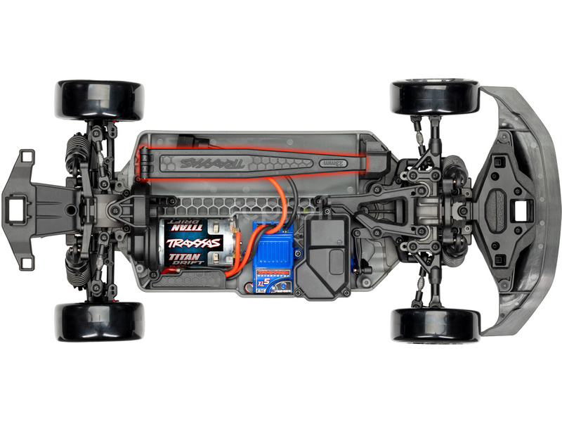 RC auto Traxxas 4-Tec Drift Ford Mustang 1:10 RTR, bílá