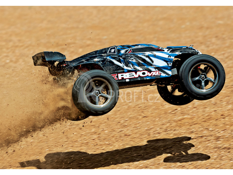 RC auto Traxxas E-Revo 1:16 VXL RTR, modrá