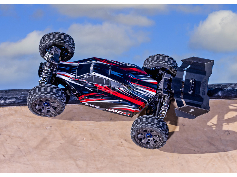 RC auto Traxxas Jato 1:8 4WD BL-2S RTR, červená