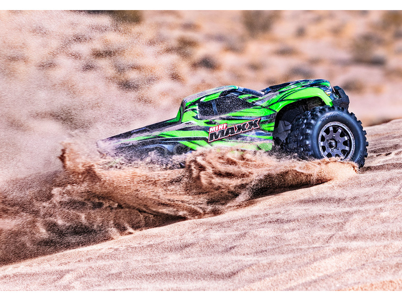 RC auto Traxxas Mini Maxx 1:12 BL-2s RTR, zelená